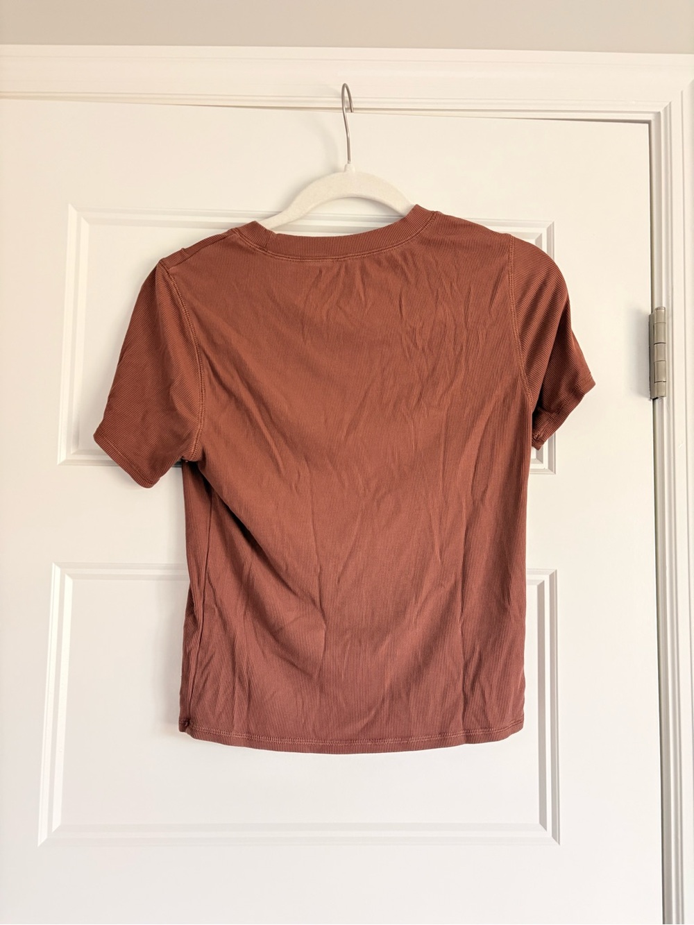 Vuori Pose ribbed Tshirt, brown, size medium - Picture 2 of 2